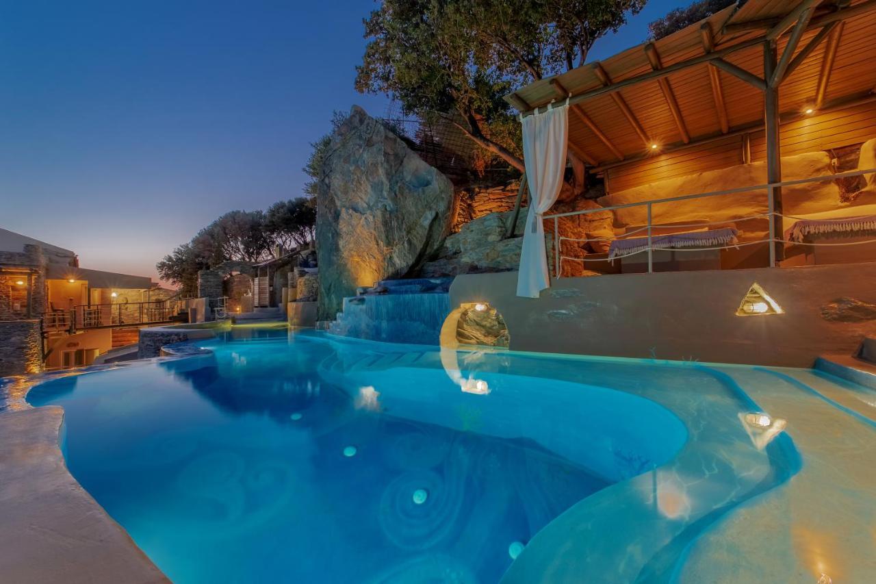 Aegean Castle Andros - Adults Only Aparthotel Agia Eleousa Ngoại thất bức ảnh
