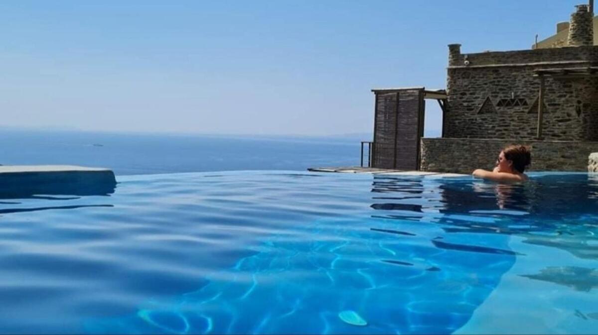Aegean Castle Andros - Adults Only Aparthotel Agia Eleousa Ngoại thất bức ảnh