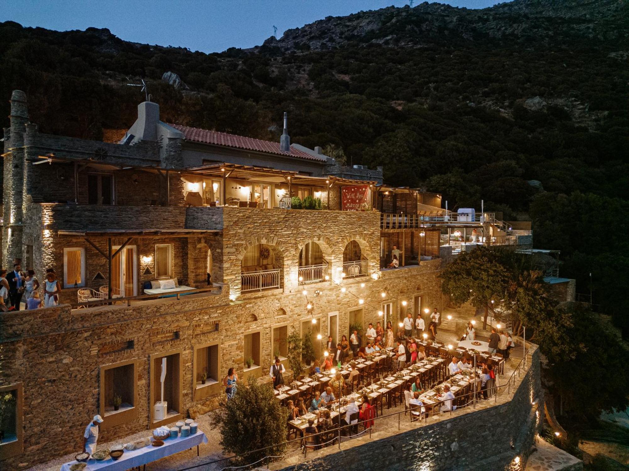 Aegean Castle Andros - Adults Only Aparthotel Agia Eleousa Ngoại thất bức ảnh