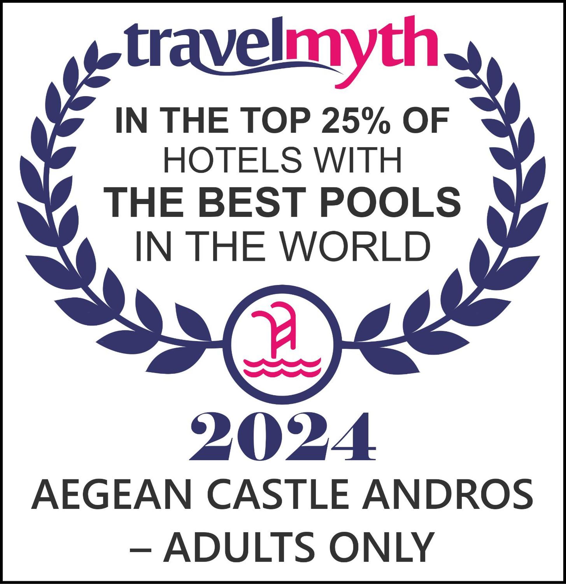 Aegean Castle Andros - Adults Only Aparthotel Agia Eleousa Ngoại thất bức ảnh