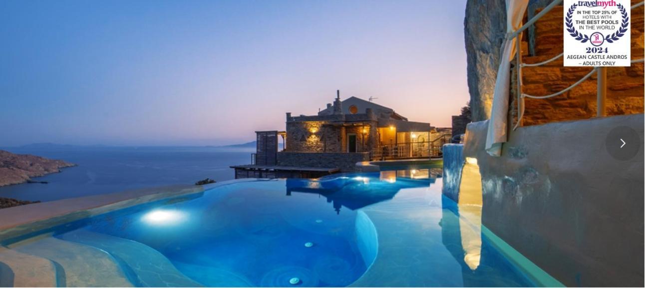 Aegean Castle Andros - Adults Only Aparthotel Agia Eleousa Ngoại thất bức ảnh